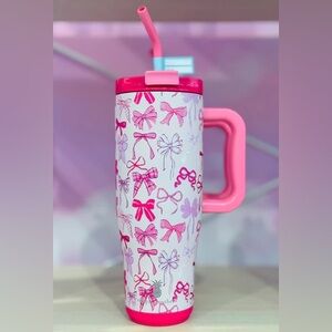 🩷NEW SIMPLY SOUTHERN BOW 40 OZ TUMBLER WITH STRAW🩷